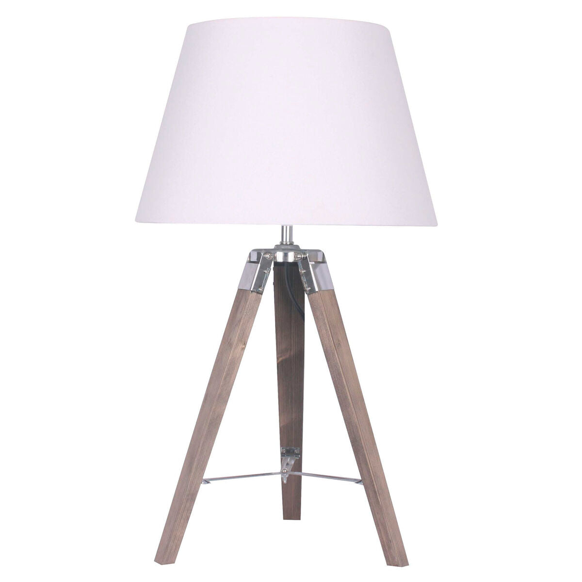 Desk lamp Home ESPRIT White Brown Wood 36 x 36 x 60 cm-1