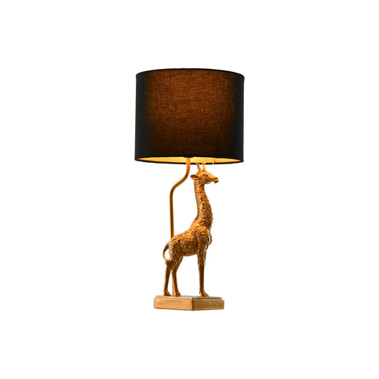 Desk lamp Home ESPRIT Black Golden 20 x 20 x 53 cm-1