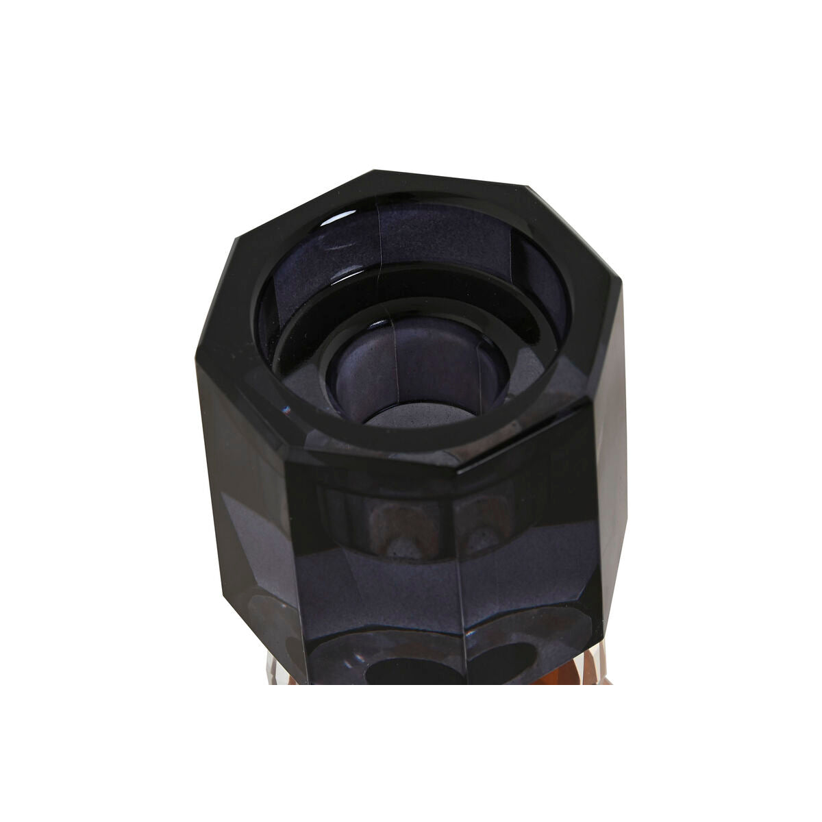 Candleholder Home ESPRIT Grey Amber Crystal 5,5 X 5,5 X 14,7 cm-2