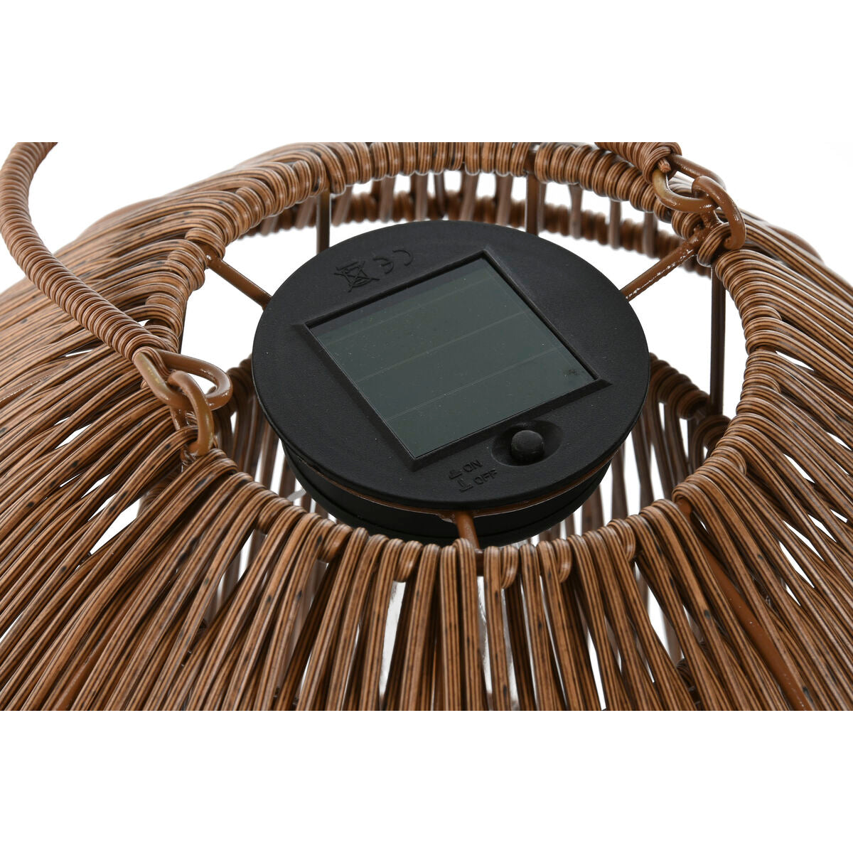 Solar lamp Home ESPRIT White Brown 31 x 31 x 30 cm (2 Units)-3