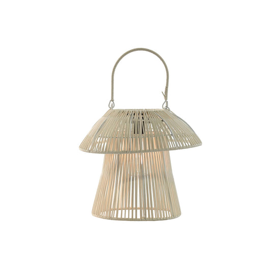 Solar lamp Home ESPRIT White Brown 31 x 31 x 30 cm (2 Units)-1