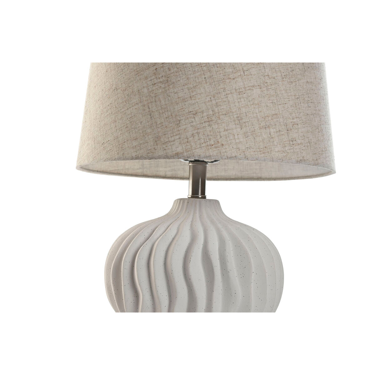 Desk lamp Home ESPRIT White Beige 50 W 220 V-3