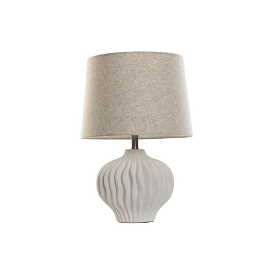 Desk lamp Home ESPRIT White Beige 50 W 220 V-0