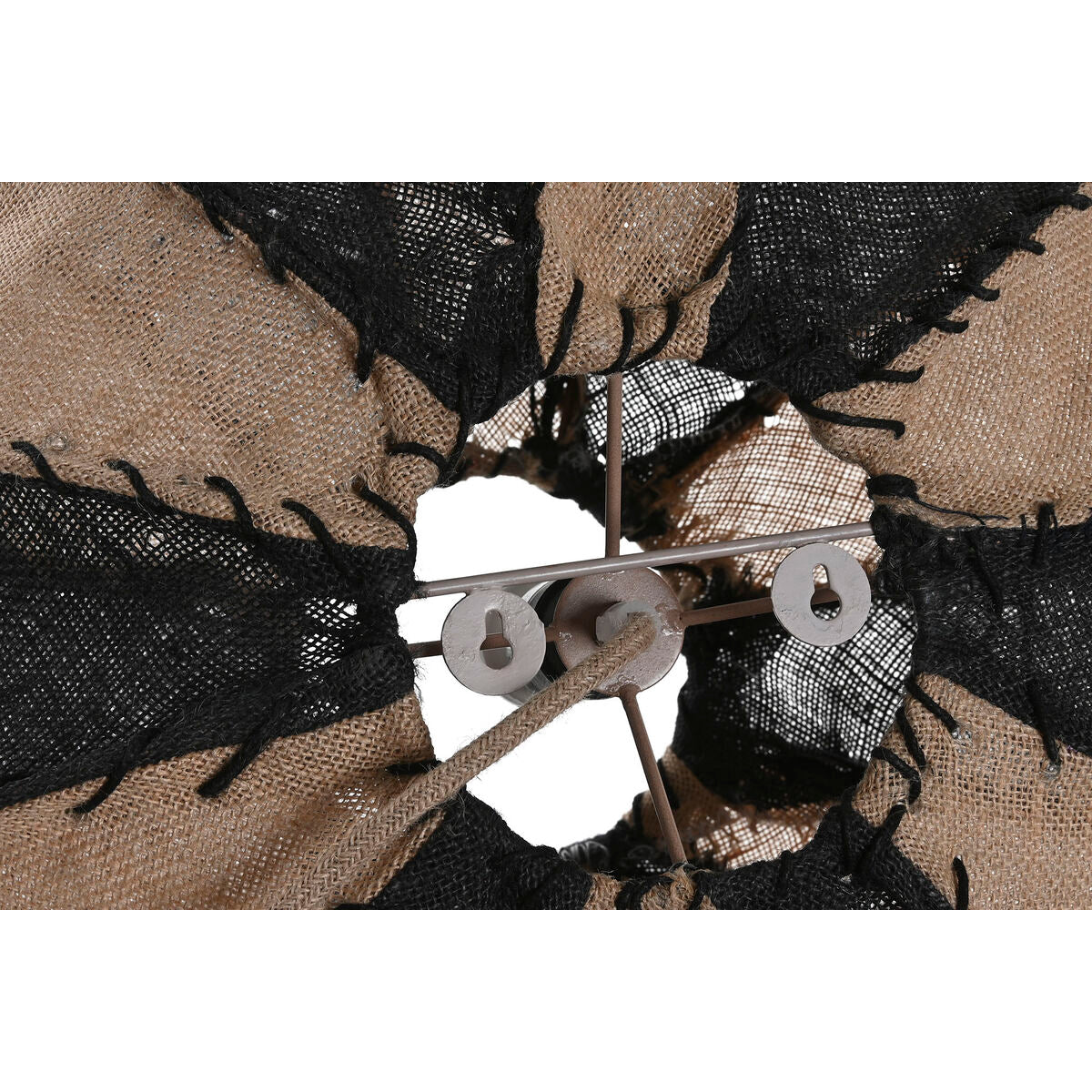 Wall Lamp Home ESPRIT Bicoloured 25 W Natural Colonial 230 V 50 x 50 x 25 cm-2