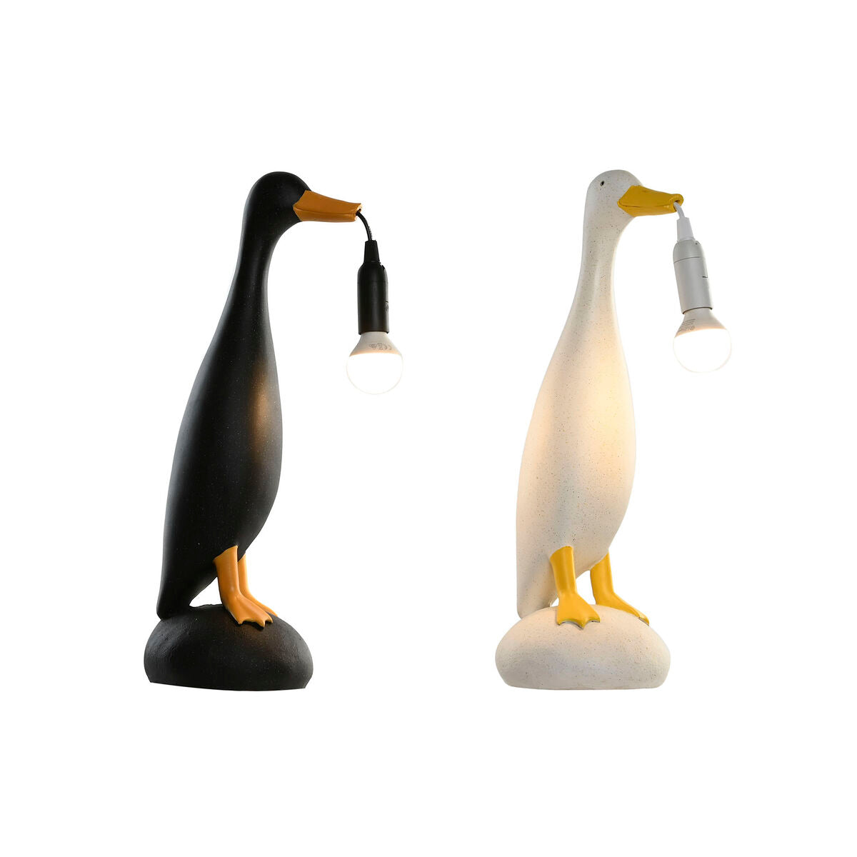 Desk lamp Home ESPRIT Yellow White Black 25 W 220 V (2 Units)-4