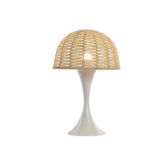 Desk lamp Home ESPRIT White Brown 50 W 220 V-0