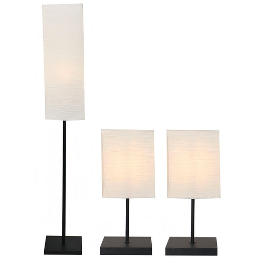 Floor Lamp Home ESPRIT Brown (3 Pieces)-0