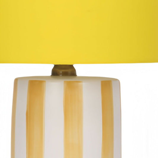 Desk lamp Home ESPRIT Yellow Orange (2 Units)-1