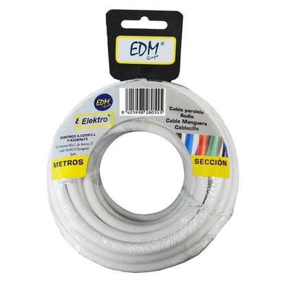 Coaxial TV Antenna Cable EDM 28141 White 5 m 3 x 1,5 mm-0