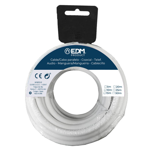 Coaxial TV Antenna Cable EDM 28141 White 5 m 3 x 1,5 mm-1