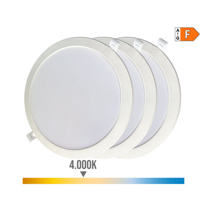 LED Downlight EDM 31568 18 W Ø 22 x 3,2 cm 3 Units (4000 K)-4