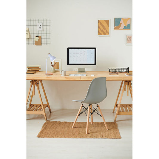 Desk lamp EDM 32015 White Natural Wood Steel 40 W 12 x 17 x 45 cm-1