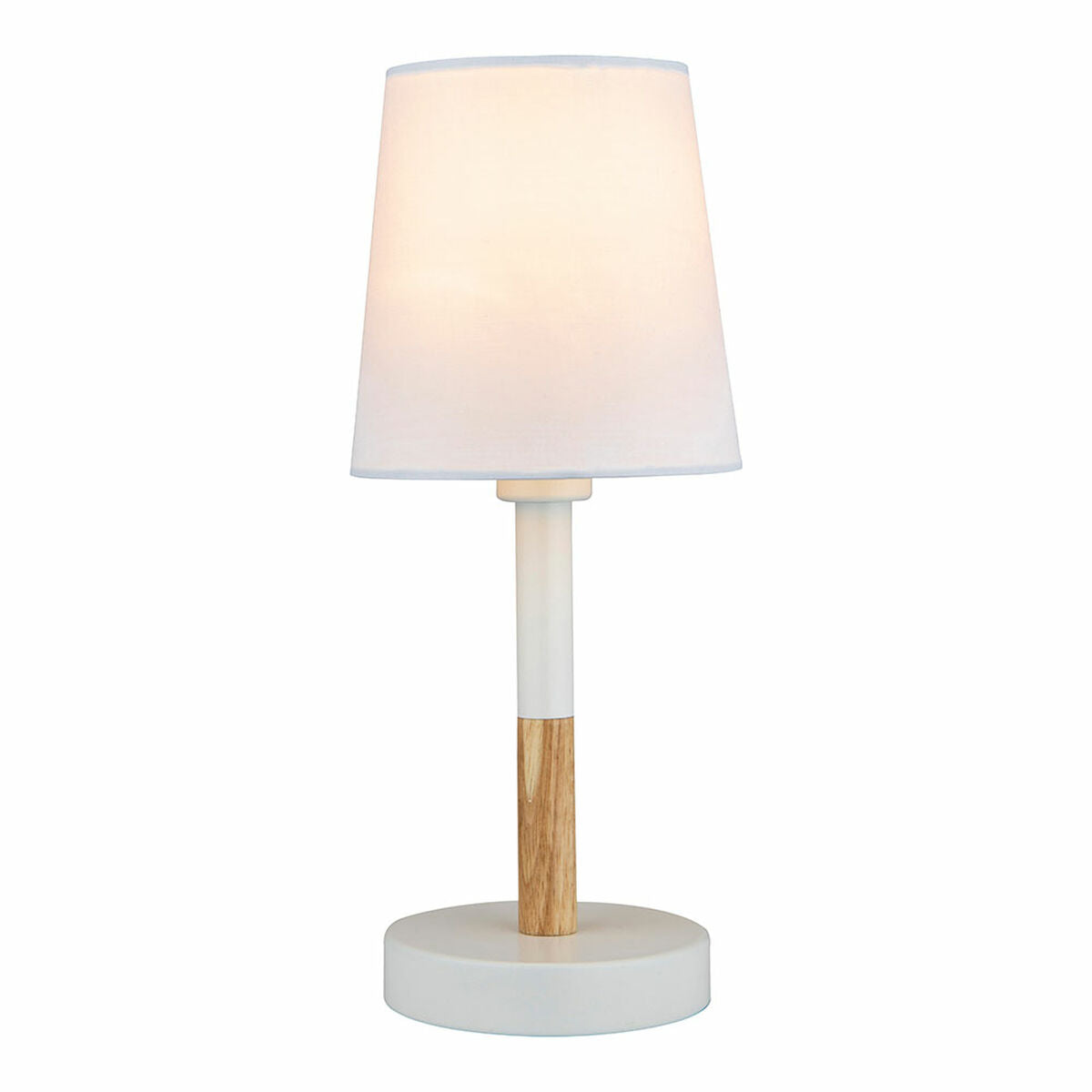 Desk lamp EDM 32016 White Wood Steel 40 W 220-240 V Ø 13 x 32 cm-0