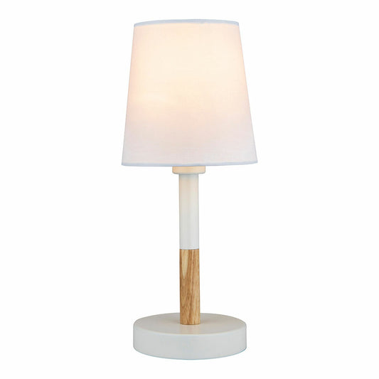 Desk lamp EDM 32016 White Wood Steel 40 W 220-240 V Ø 13 x 32 cm-0