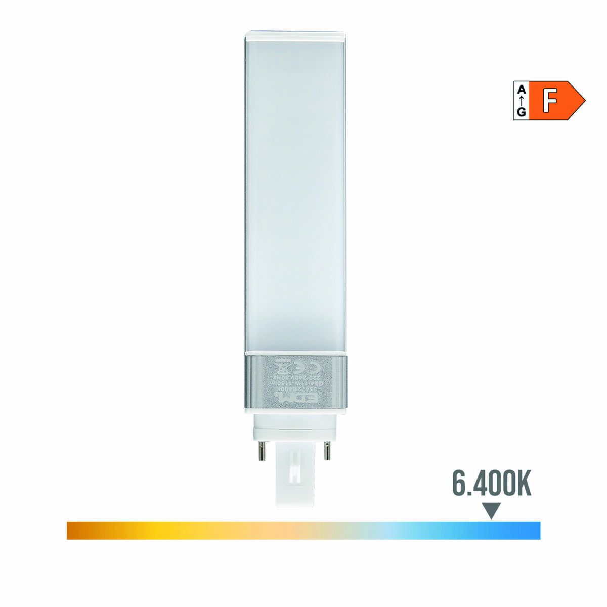 LED lamp EDM 35472 Downlight F 11 W 80 W G24 1150 Lm 3,5 x 16,2 cm (6400 K)-2