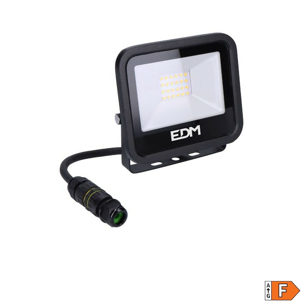 LED spotlight EDM 70401 Black Series Black F 20 W 12,4 x 10,6 x 2,8 cm (6400 K)-5