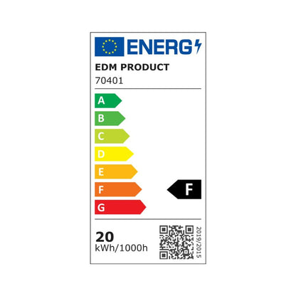 LED spotlight EDM 70401 Black Series Black F 20 W 12,4 x 10,6 x 2,8 cm (6400 K)-4