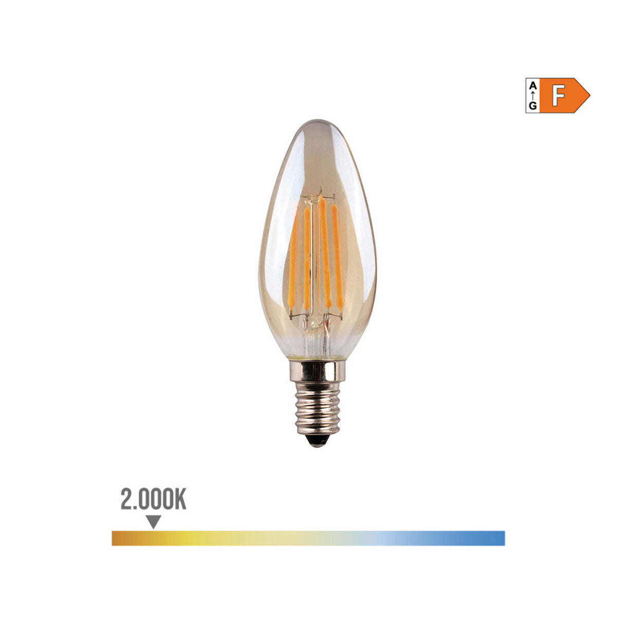 LED lamp EDM 98621 F 30 W 4,5 W E14 400 lm 3,5 x 9,8 cm (2000 K)-2