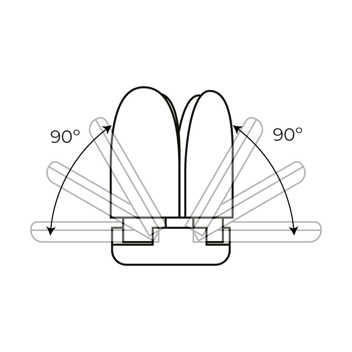 LED lamp EDM 98907 Leaf 30 W 200 W E27 3000 lm 35 x 11,2 cm Multi-directional (6500 K)-2