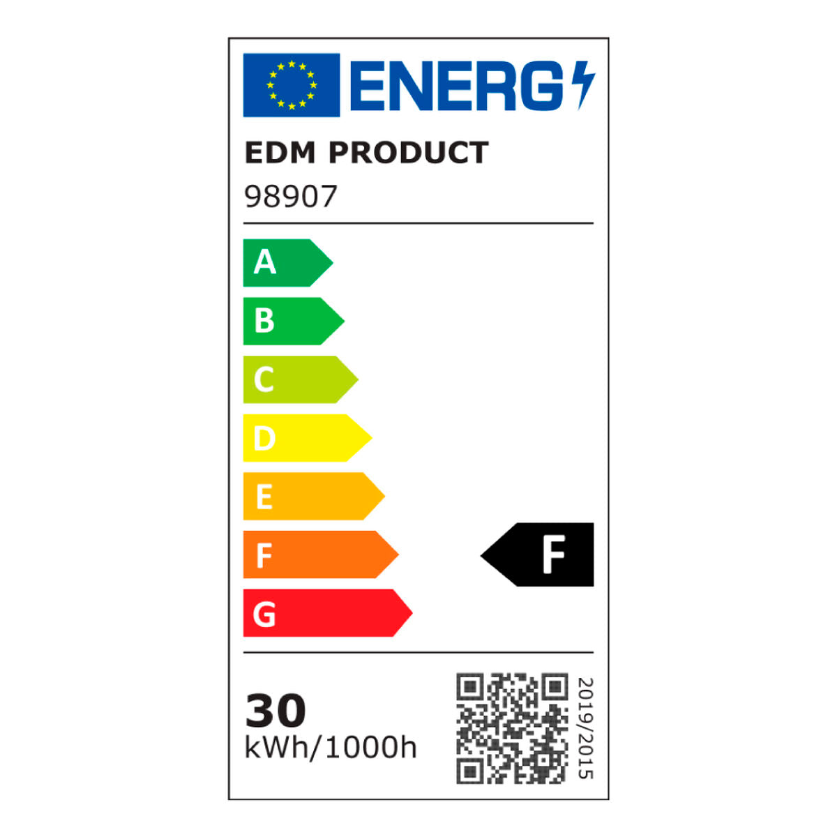 LED lamp EDM 98907 Leaf 30 W 200 W E27 3000 lm 35 x 11,2 cm Multi-directional (6500 K)-3