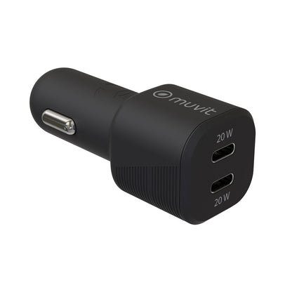 Car Charger Muvit for Change Black-0