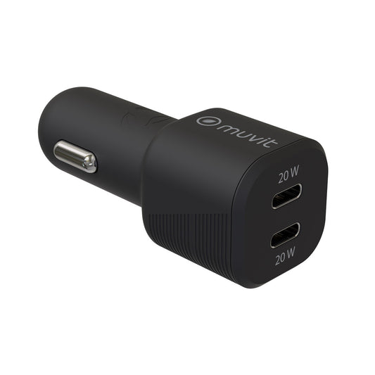 Car Charger Muvit for Change Black-0