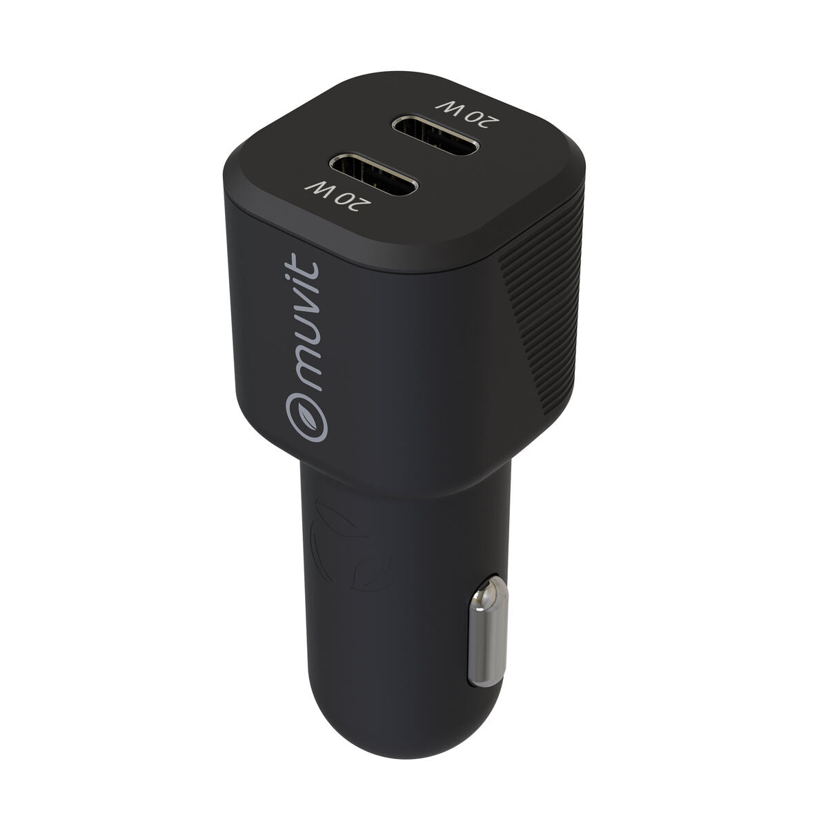 Car Charger Muvit for Change Black-1