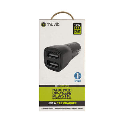 Car Charger Muvit for Change Black-1