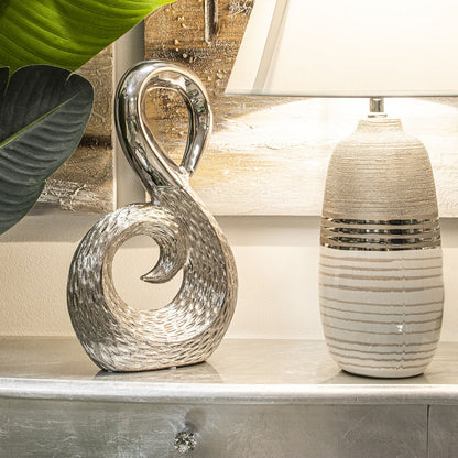 Decorative Figure Alexandra House Living Silver 23,5 x 9 x 38 cm-2