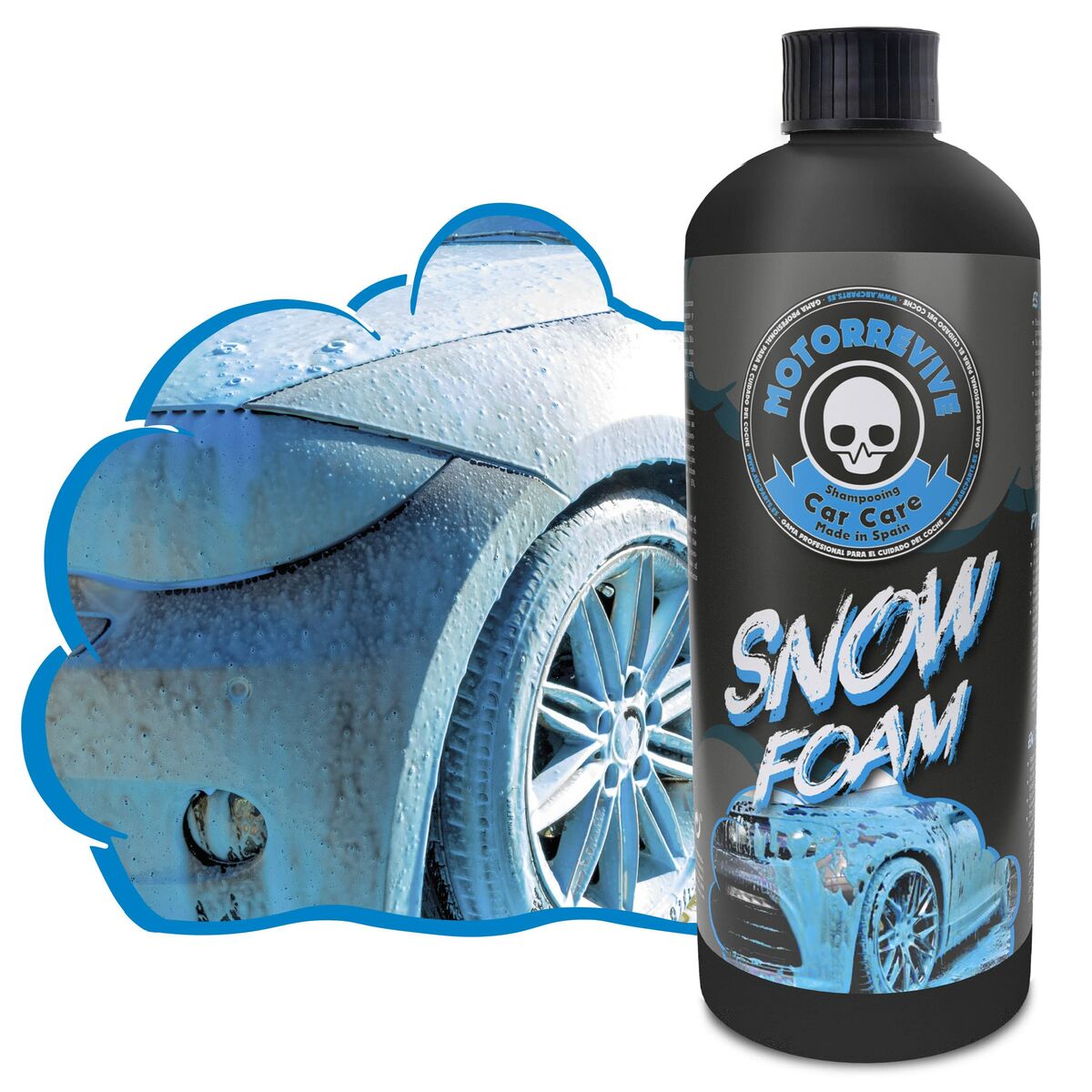 Car shampoo Motorrevive Snow Foam Blue Concentrated 500 ml-0