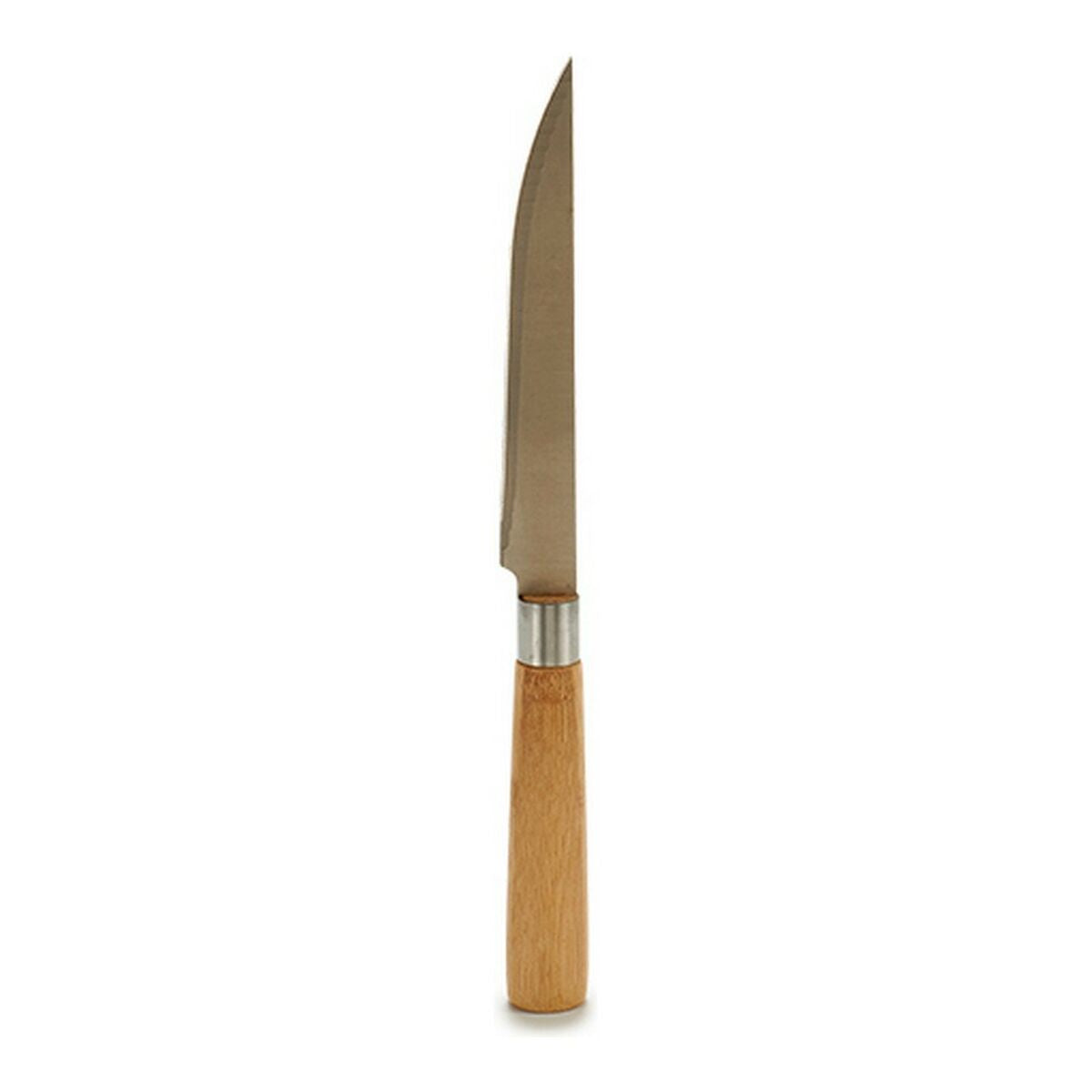 Kitchen Knife Kinvara Brown Silver Bamboo Stainless steel Stainless steel /Wood 2 x 24 x 2 cm-0