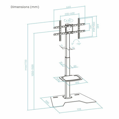 TV Mount TooQ FS2284M-B 70" 37" 70 Kg-1