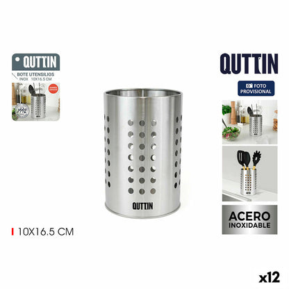 Pot for Kitchen Utensils Quttin 10 x 16,5 cm (12 Units)-0
