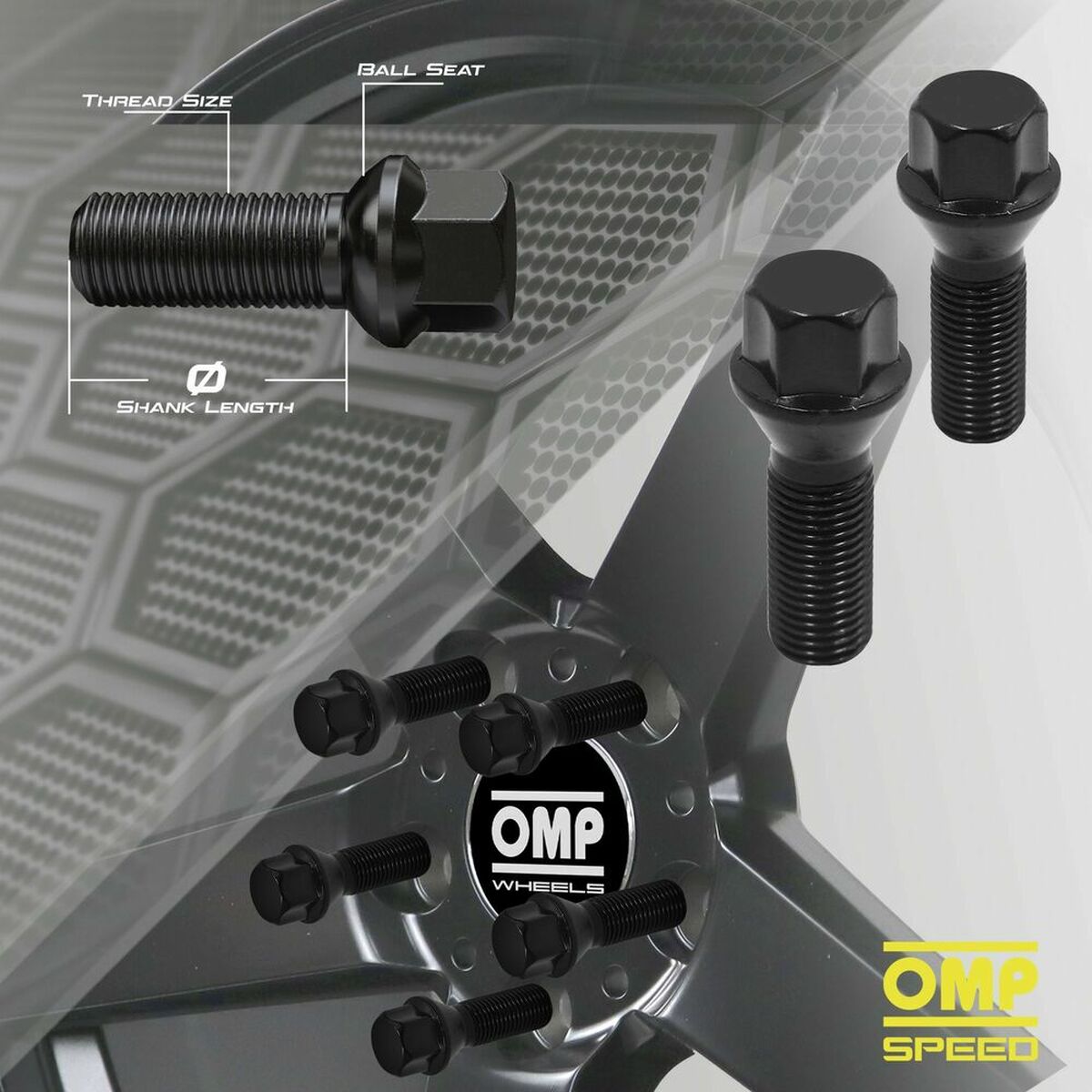 Screw kit OMP OMPS09551201 M12 x 1,50 4 uds-2