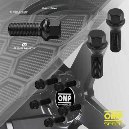 Screw kit OMP OMPS09591401 M14 x 1,50 4 uds-2