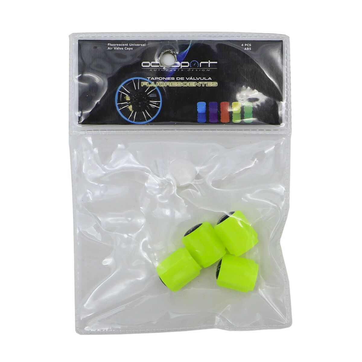 Set of Plugs and Sockets OCC Motorsport OCCLEV005 4 Units Fluorescent Yellow-3