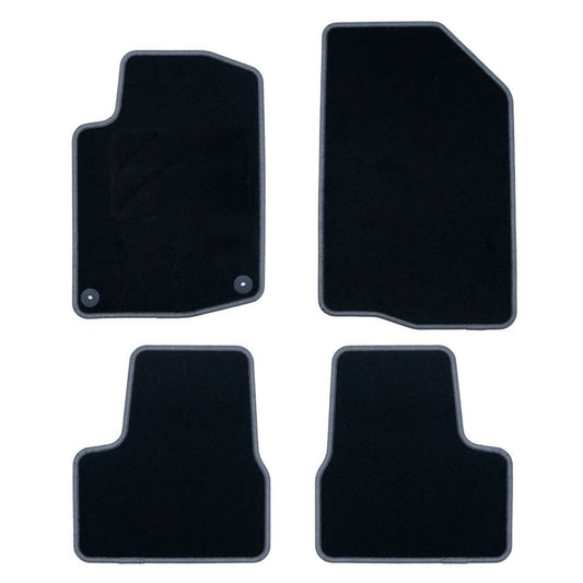 Car Floor Mat Set OCC Motorsport OCCPG0008GD Black Dark grey Peugeot 208 Velvet 5 Pieces-0
