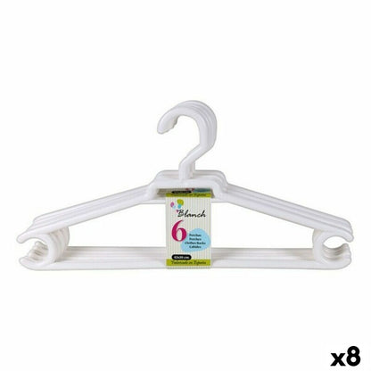 Hangers Blanch Dem Blanch Plastic 6 Pieces 42 x 20 cm (8 Units)-0