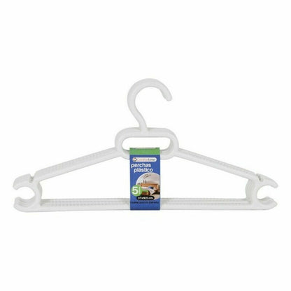 Hangers Ruth Dem Ruth White Plastic 5 Pieces 37 x 18,5 x 3 cm (12 Units)-1