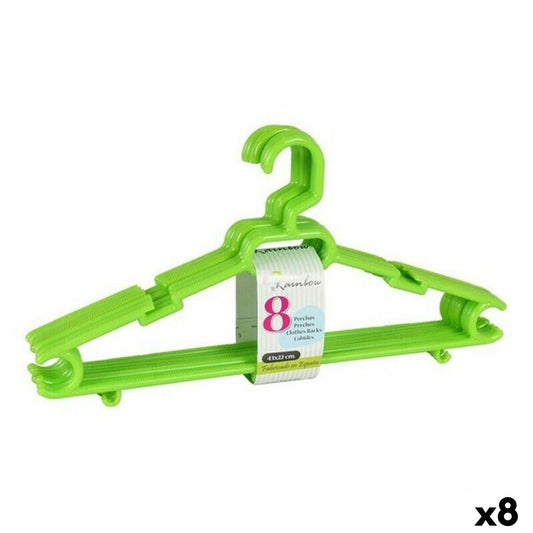 Hangers Rainbow Dem Rainbow Plastic 8 Pieces 43 x 22 x 6 cm (8 Units)-0