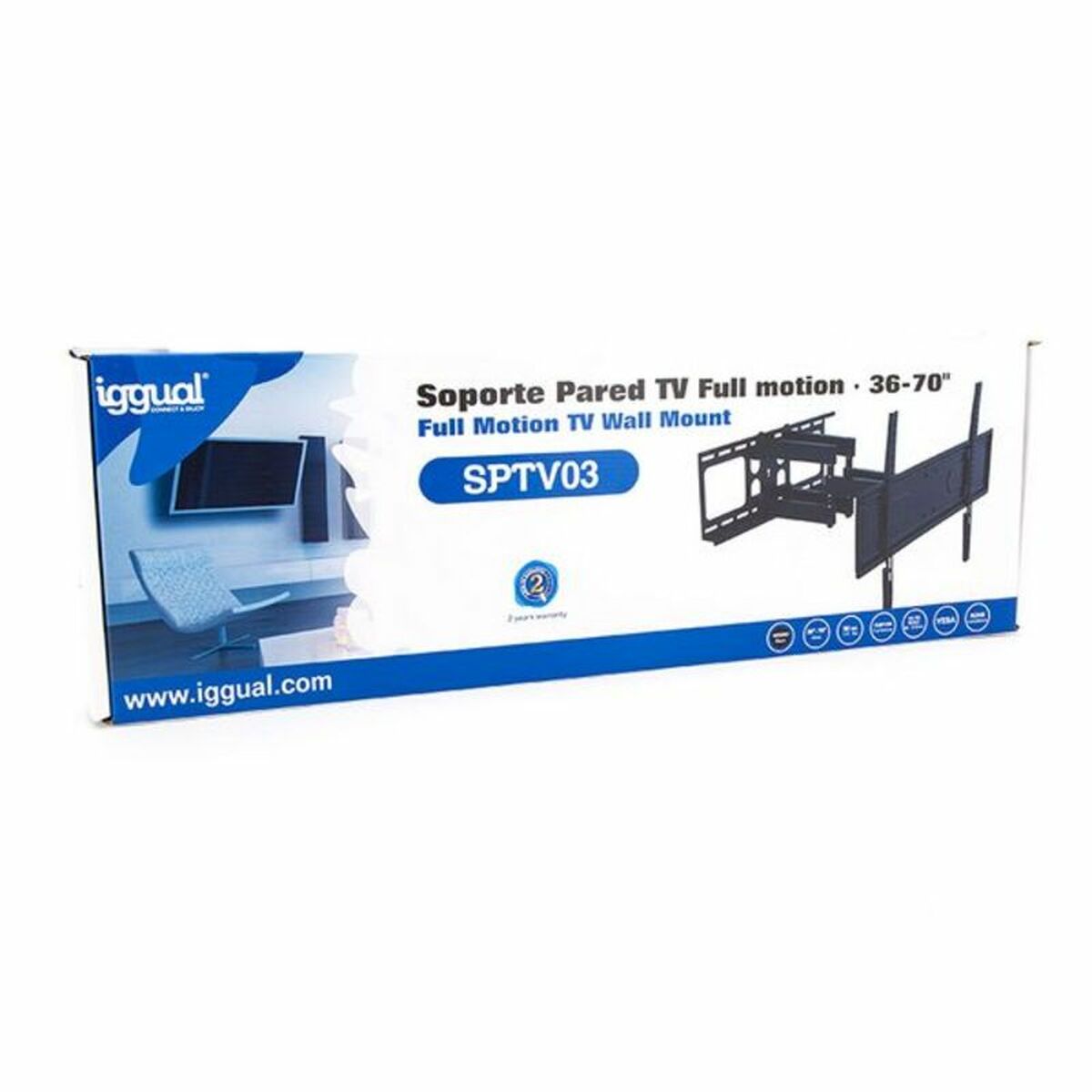 TV Mount iggual SPTV03 IGG314654 36"-70" 50 kg-3