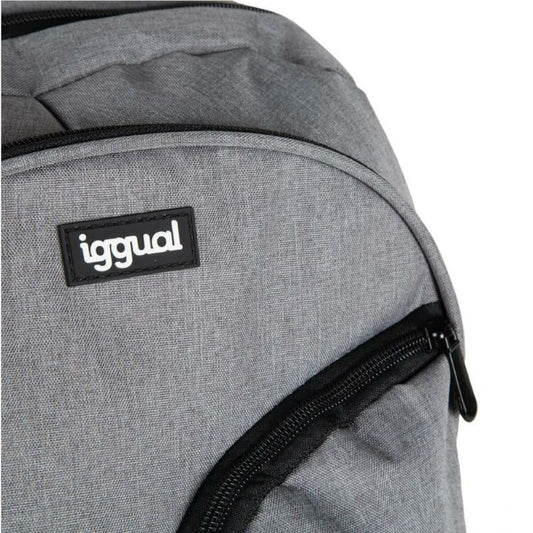 Laptop Backpack iggual Daily Use Grey 15.6"-1