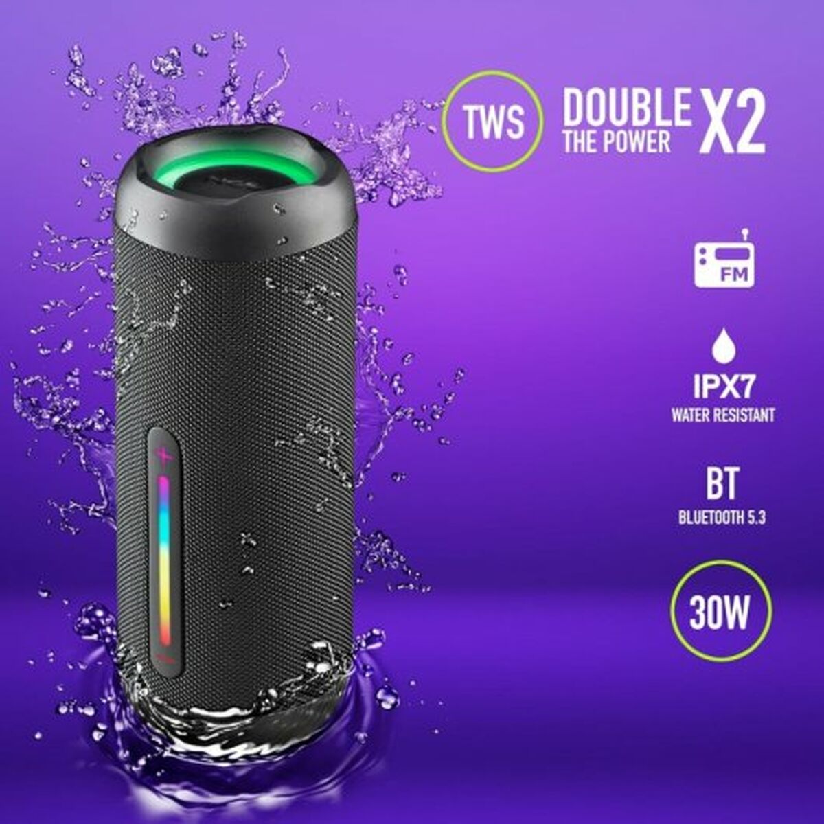 Portable Bluetooth Speakers NGS ROLLERFURIA2BLACK-3