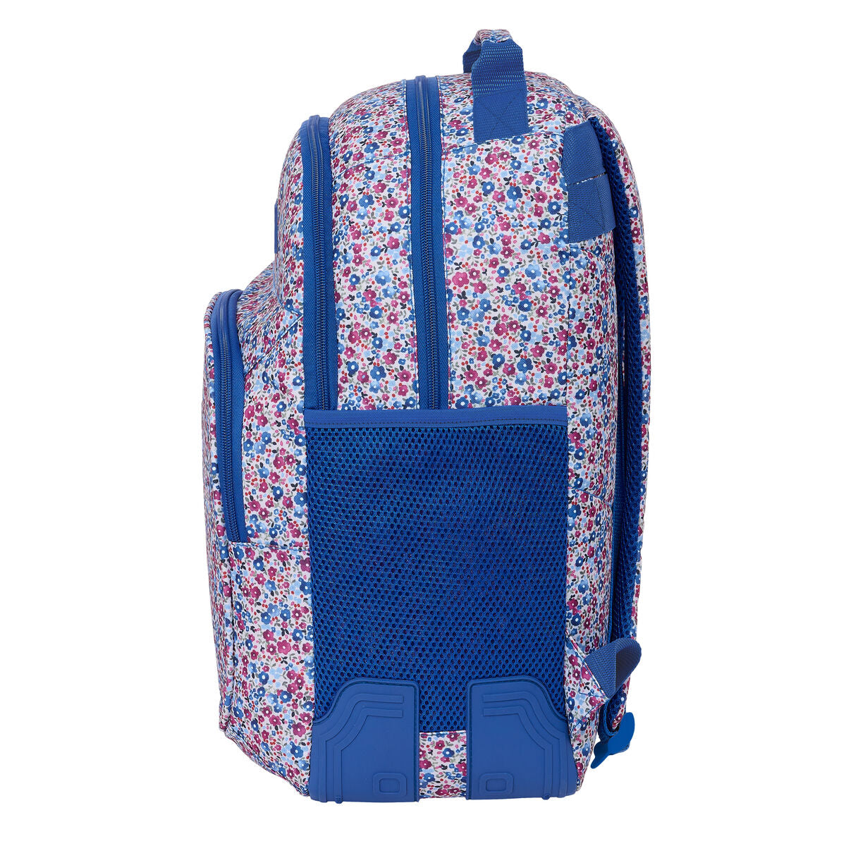 School Bag Nait Nait Flores coimbra azul Blue 32 x 42 x 15 cm-2