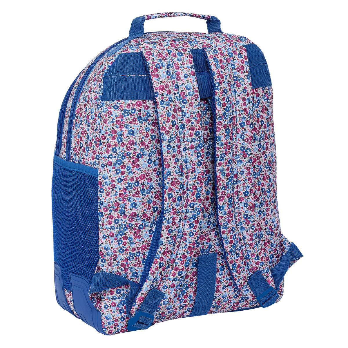 School Bag Nait Nait Flores coimbra azul Blue 32 x 42 x 15 cm-1