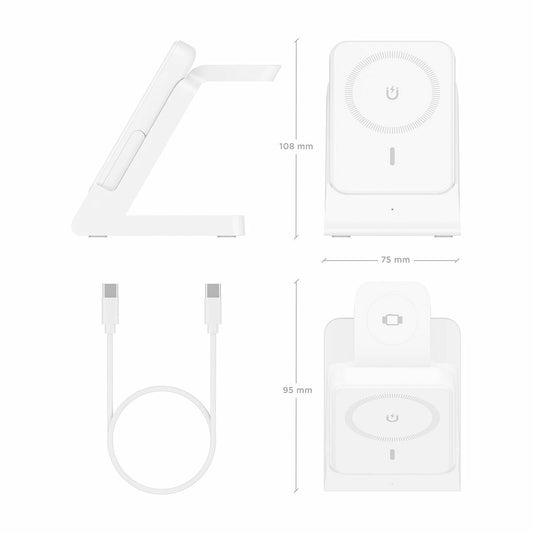 Cordless Charger Aisens ASCH-15W4WC063-W White 15 W-0