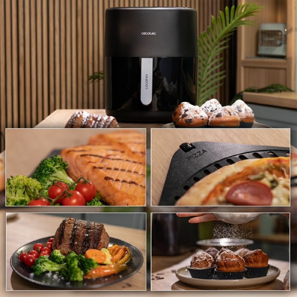 Air Fryer Cecotec Cecofry&Grill Duoheat 6500 2200 W 6,5 L-2
