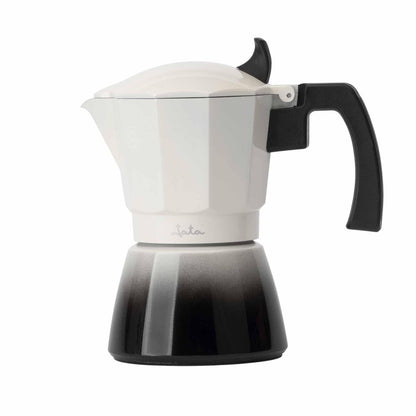 Italian Coffee Pot JATA HCAF2406 Cream Aluminium 6 Cups-0