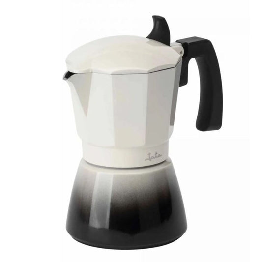 Italian Coffee Pot JATA HCAF2406 Cream Aluminium 6 Cups-1