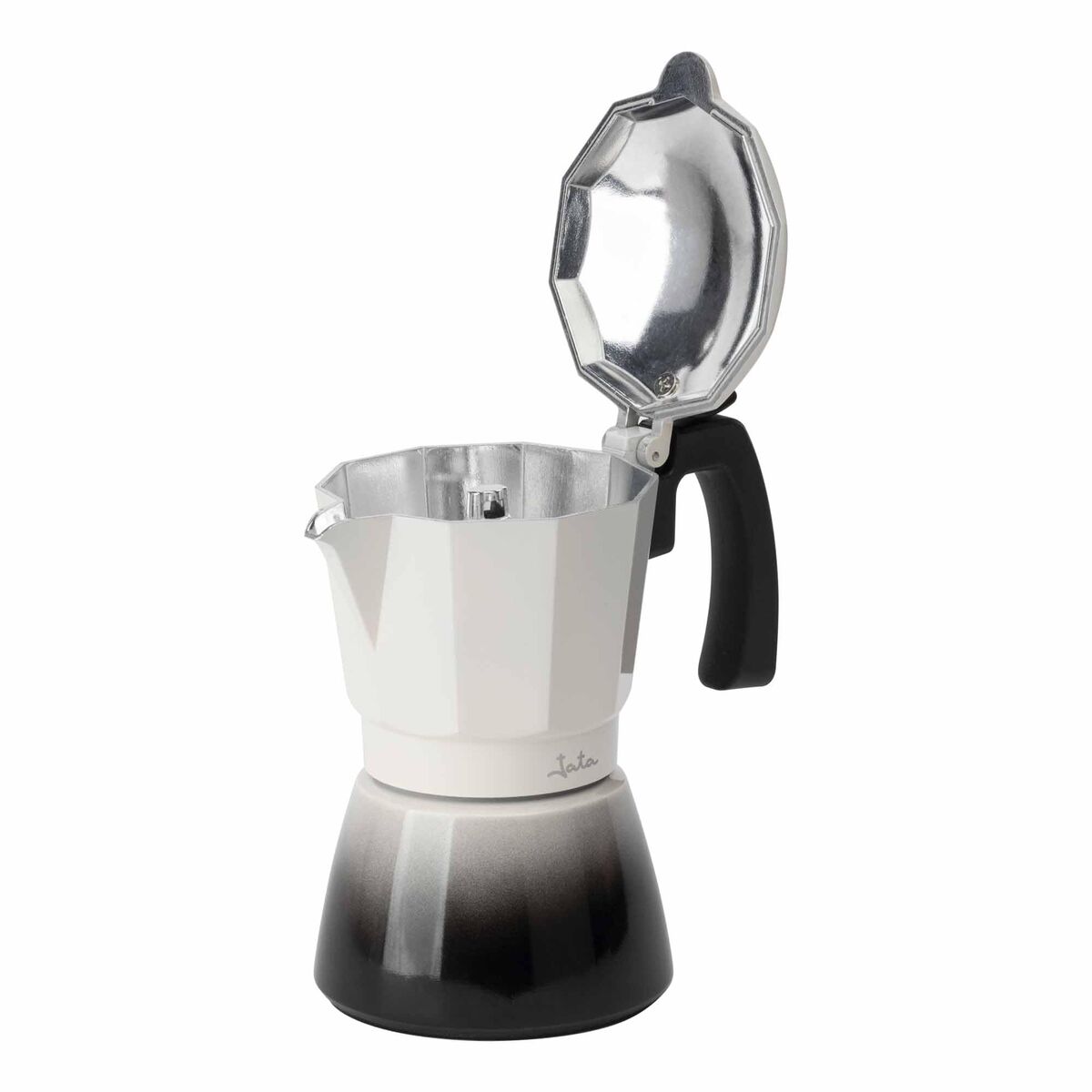 Italian Coffee Pot JATA HCAF2409 Cream Aluminium 9 Cups-6